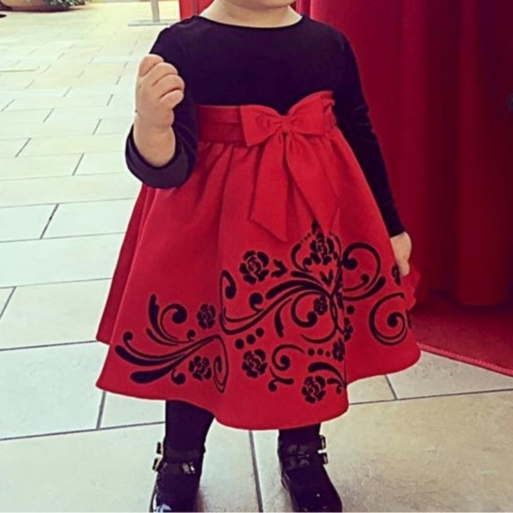 Beautiful Rare Editions Baby Girl Holiday Dress *18M